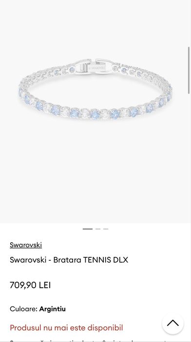 Set Swarovski colier Sparkling dancing 3D și brățară tennis deluxe
