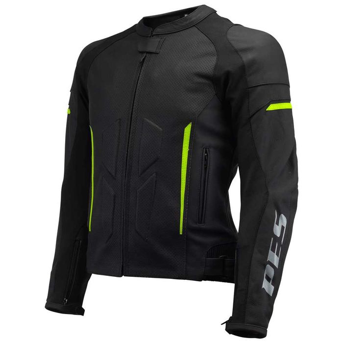 Geacă Moto Sport PES din Piele Perforată cu Protecții CE Level 2