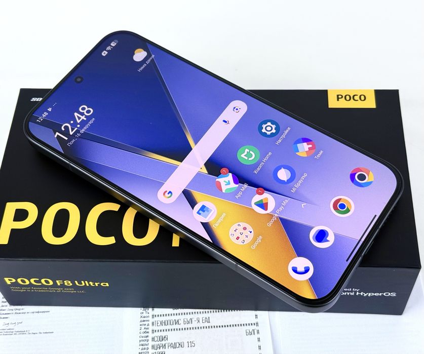 НОВ! Xiaomi Poco F8 Ultra 5G 512GB 16RAM Black 2г. Гаранция!
