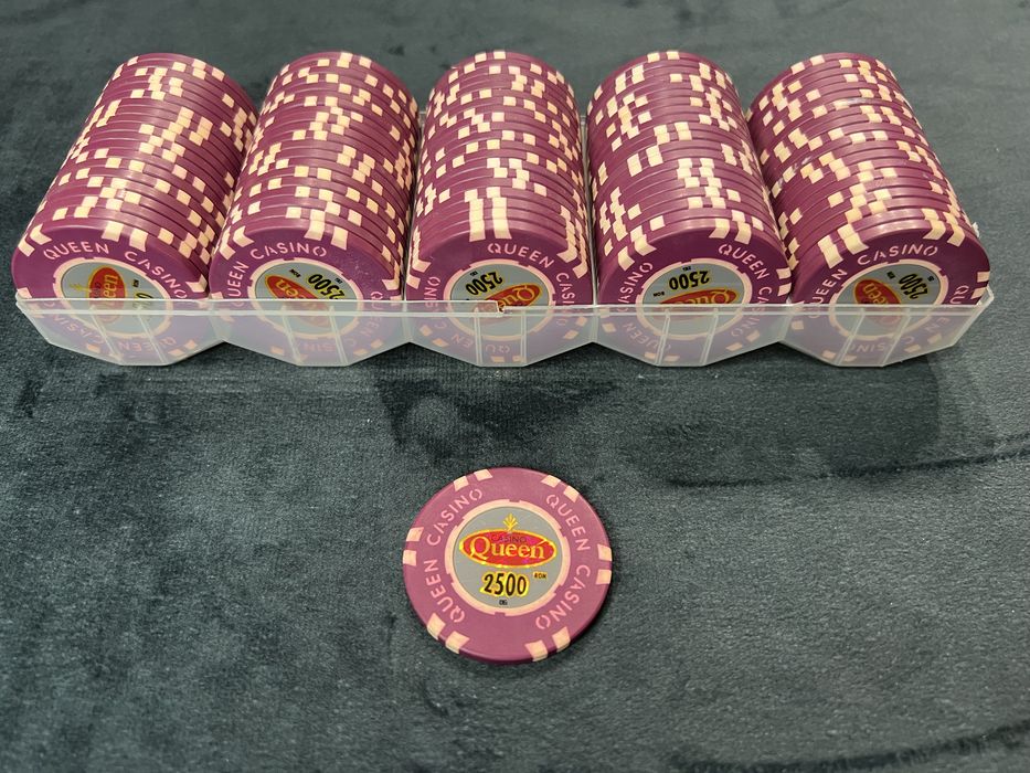 Jetoane Poker 280,000 buc model Casino Queen Bucuresti stoc Customtables.eu