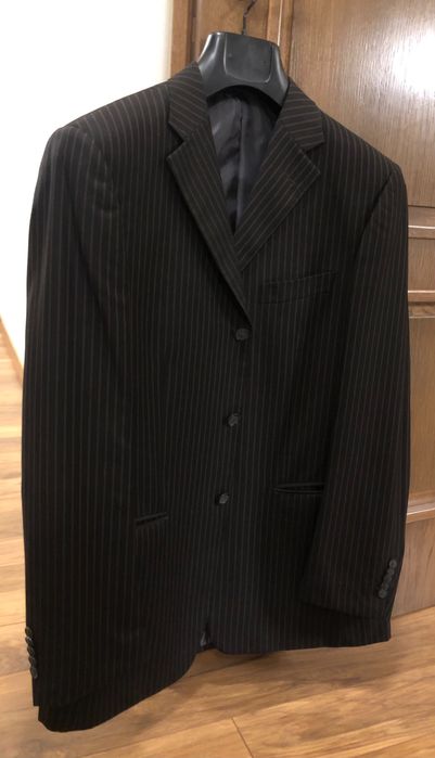 Costum Dinasty 2 piese marime 50 (M) maro cu dungi