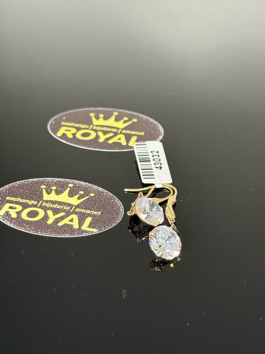 Bijuteria ROYAL : Cercei AUR 14K NOU / 3.88 GR