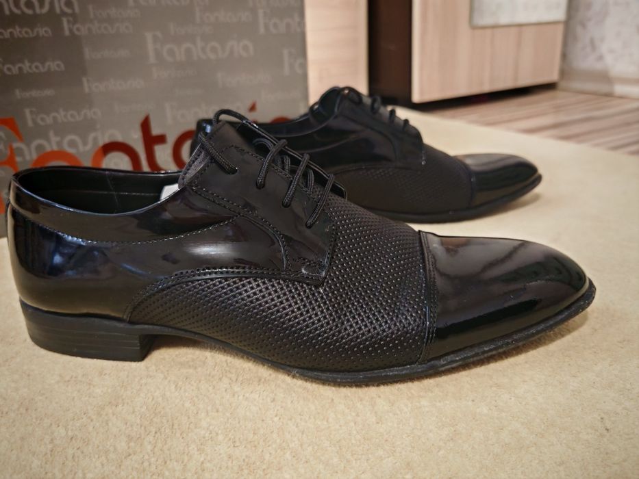 Официални мъжки обувки от естествена кожа