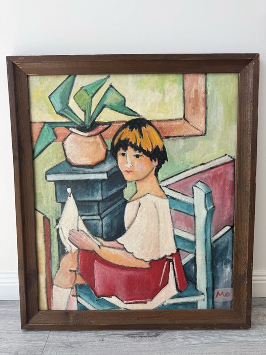 Tablou portret de fetita Mohi Alexandru