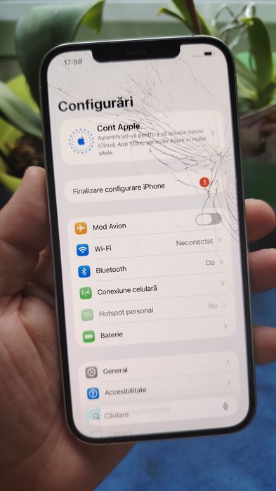 IPhone 12  Max 128GB Alb Display Original Fisurat