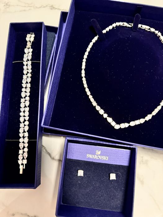 Set swarovski bratara colier cercei