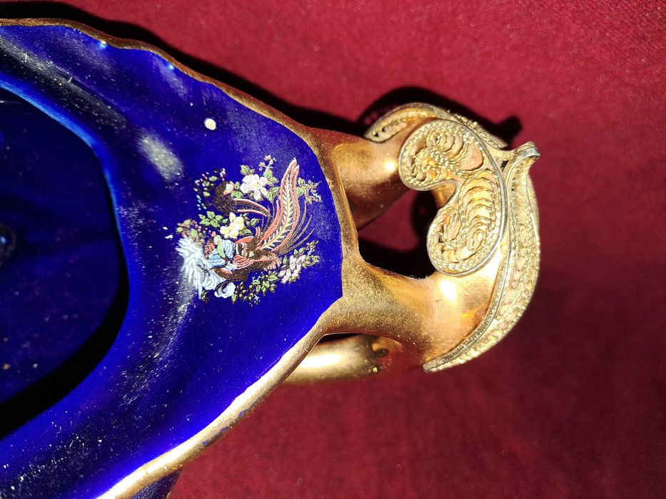 supiera centru de masa fructiera portelan manere bronz