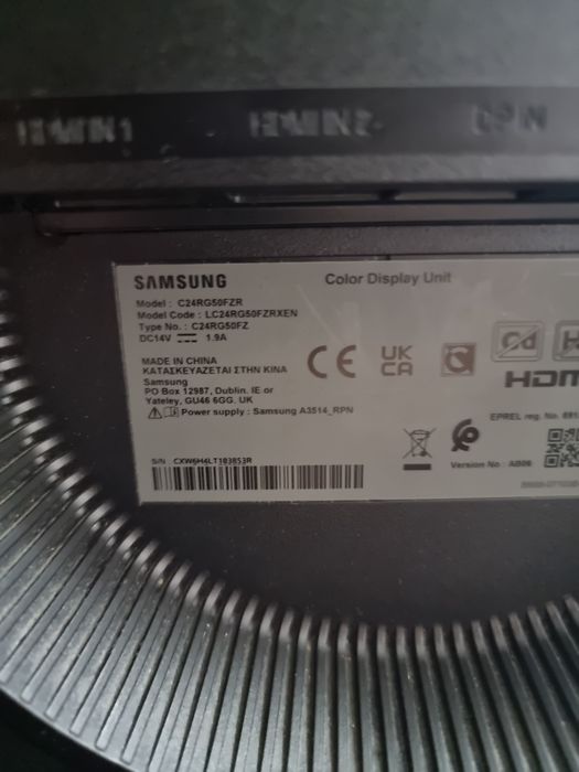 Noble Amanet - Monitor Samsung curbat, 24, Full HD, 144Hz,