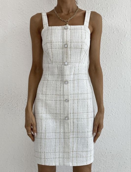 Дамска рокля със сако (туид)