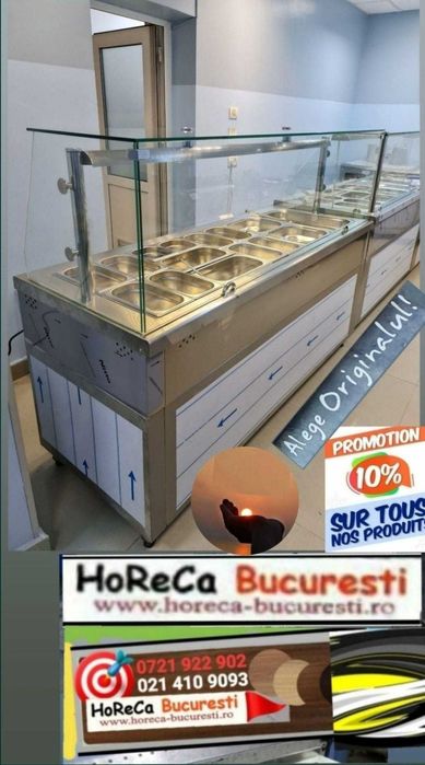 Linie AUTOSERVIRE / BAIN marie 3GN-6GN / Vitrina CALDA 3GN-6GN /