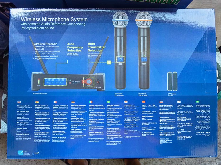 Професионални Микрофони 2 броя в куфар Shure Sm 58 Vocal artist Uhf
