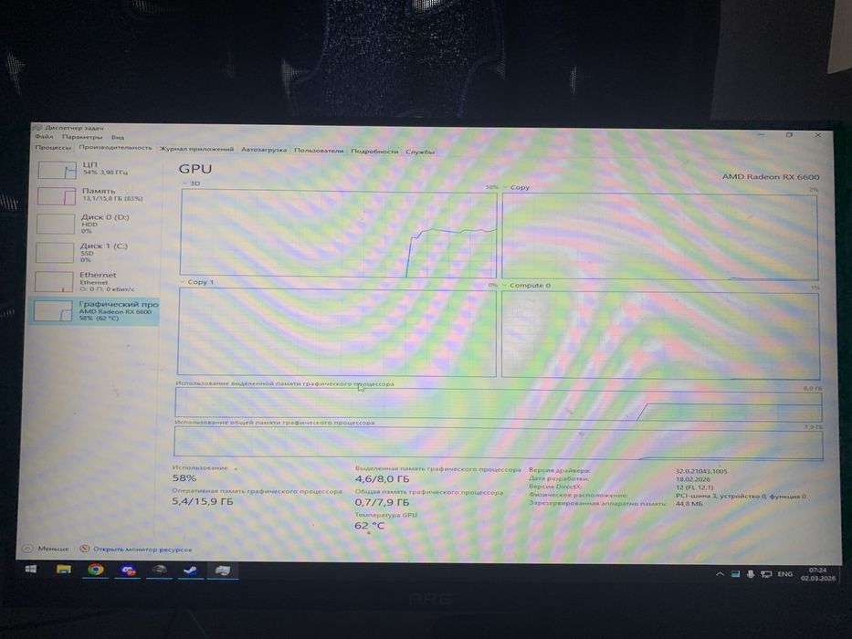 Продам Rx 6600 на 8gb