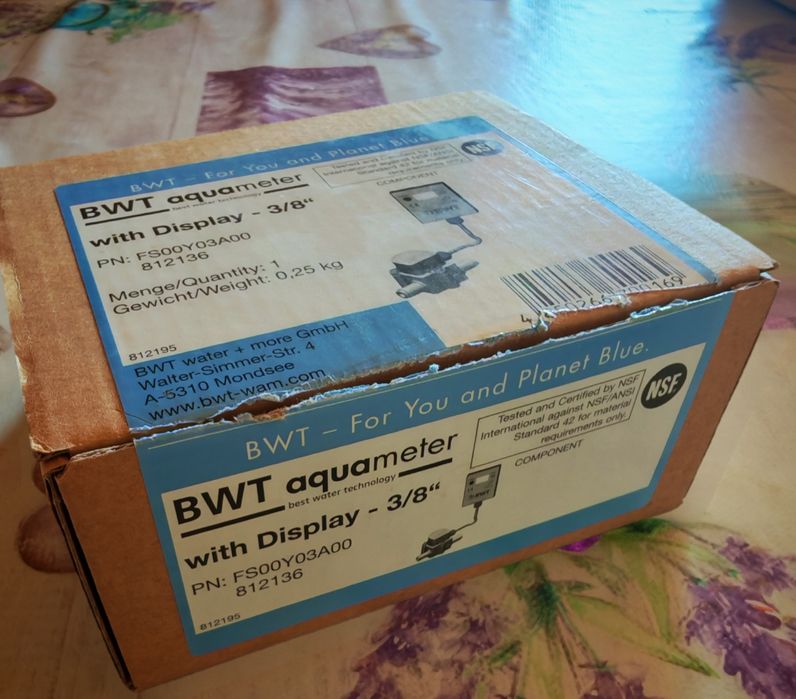 Contor debit digital BWT Aquameter cu display 3/8" - Nou la cutie