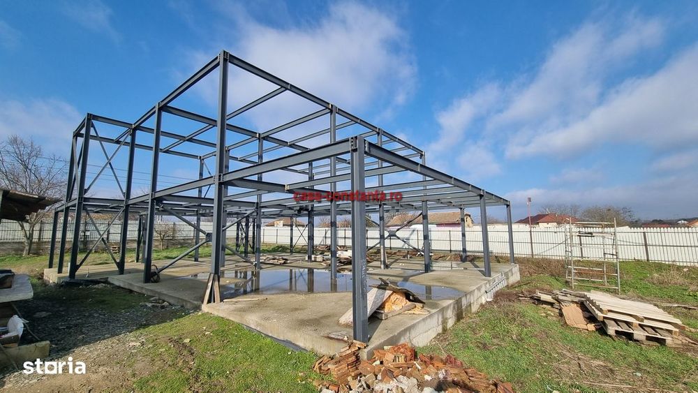 Casă P+1 pe structură metalica  – teren 2.660 mp  - toate utilitatile