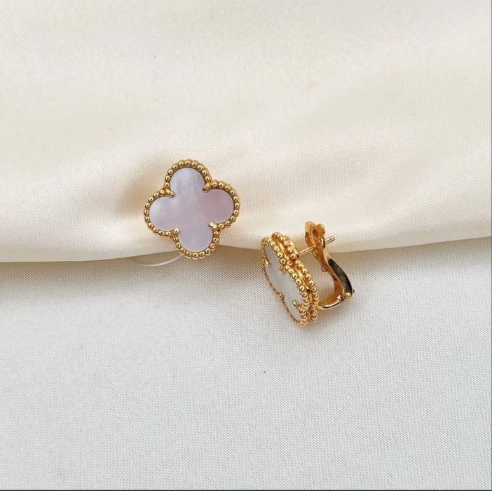 Серьги Van Cleef 750 проба золото