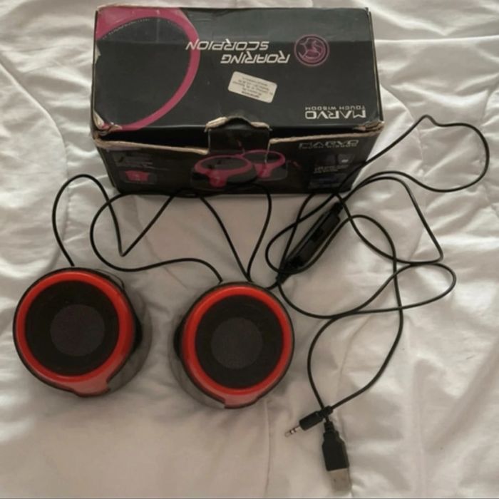 Compacte & USB. Boxe PC/Laptop Marvo GV-201 Red - Compacte & USB