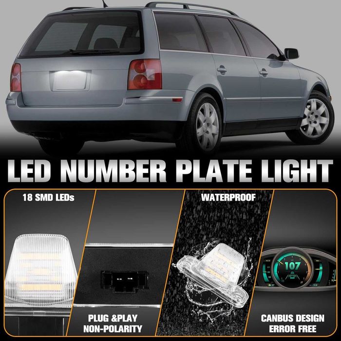 LED плафони регистрационен номер VW T4