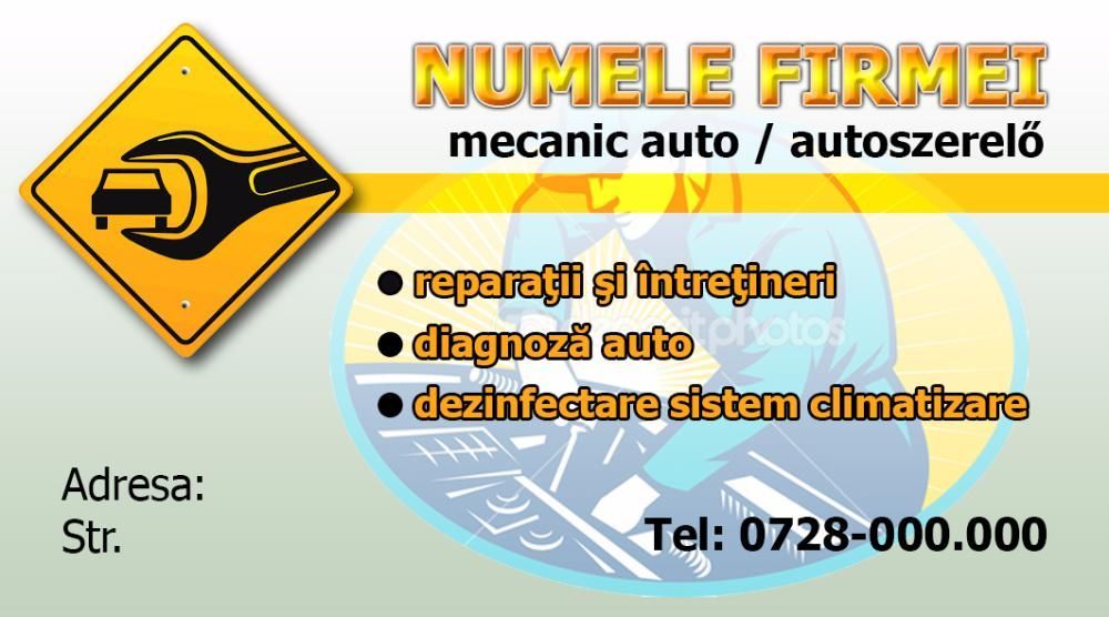 Carti de vizita • Afise • Pliante • Meniuri • Personalizari