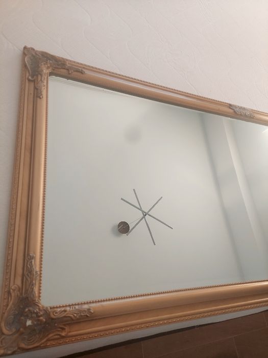 Oglinda cu rama ,162×72 cm ,rama vintage in relief 3 cm ,