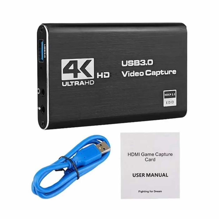 DPLUS 4K 60FPS Кепчър Карта Video Capture Card HDMI USB 3.0 Стрийминг Гейминг OBS XBOX PS5 PC
