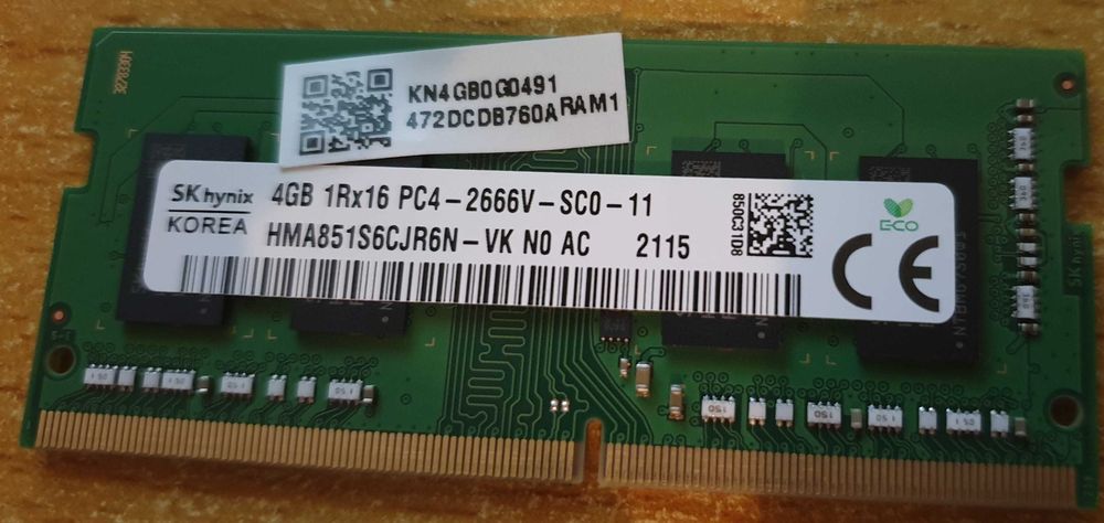 Memorie ram laptop 4GB DDR4 2666 Hynix
