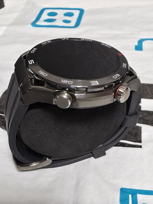 КАТО НОВ 48mm Huawei watch Ultimate ЗОРА Гаранция 2026г. Black | Черен