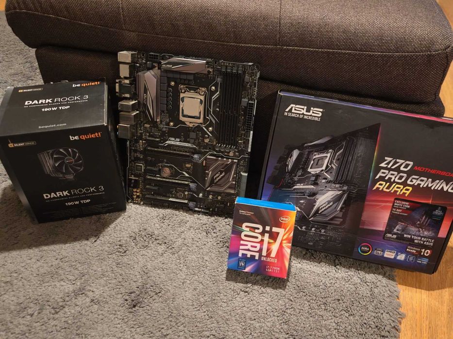 ASUS Z170 PRO GAMING AURA + Intel Core i7-7700K + Охладител be quiet! Dark Rock 3