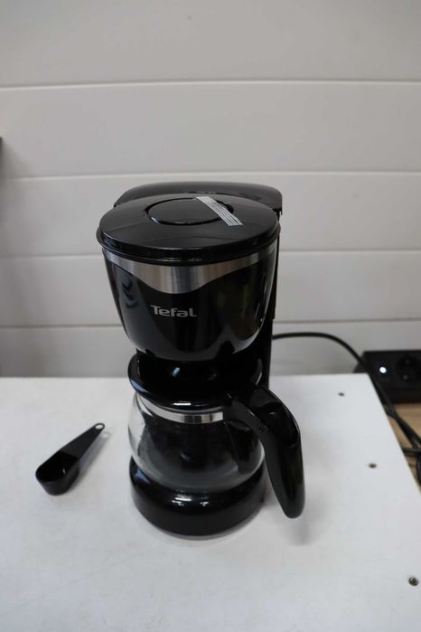 Tefal CM3408 Мини стъклена кафемашина 600 W 6 чаши Черна / Неръждаема стомана
