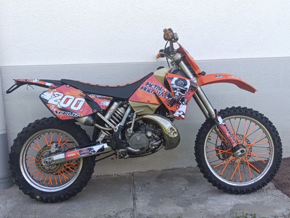 Enduro Ktm exc 200 înmatriculată