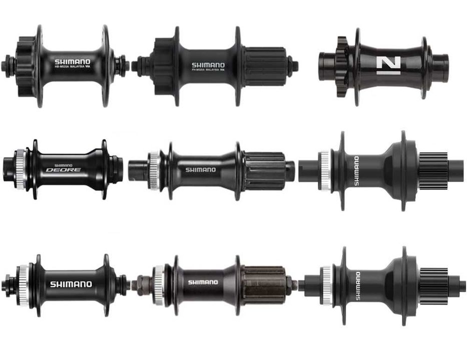 Shimano MTB главини за диск TA QR 20x110 15x100 12x142 9x100 10x135