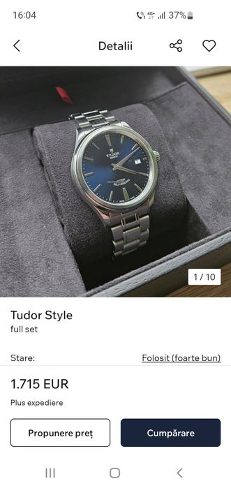 Tudor Style schimb Omega, Breitling, Longines