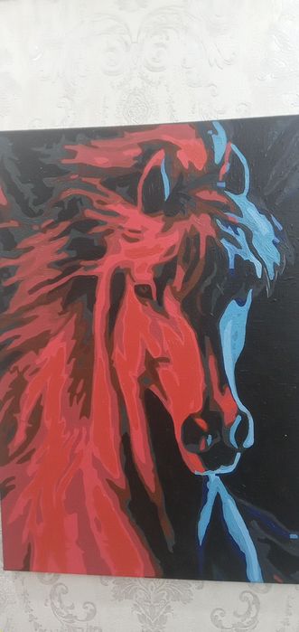 Картина "Лощадь" холст, акрил