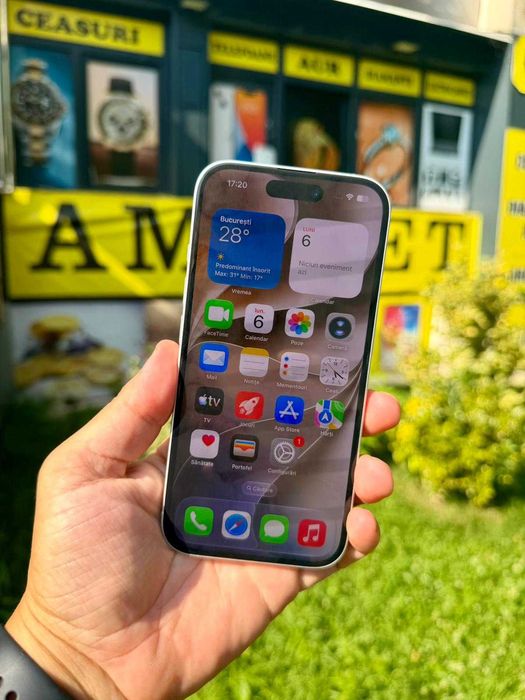iPhone 16 / 128GB / White / 100% Baterie - ca Nou