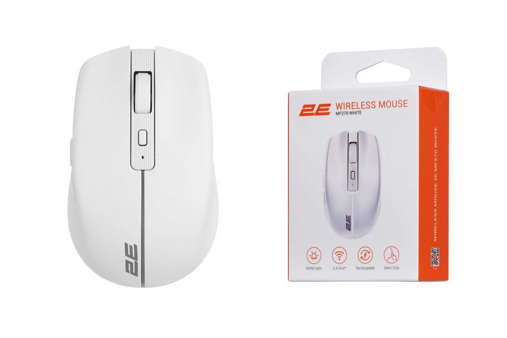 } Mouse 2E MF270 Silent Rechargeable WL  White