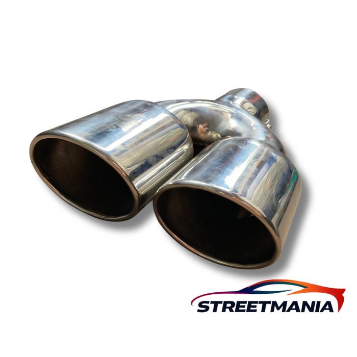 Накрайници за ауспух –2 бр., 230мм, ø58мм/ двоен накрайник, двойни