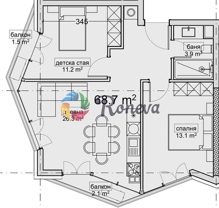 Продава се Тристаен апартамент в Варна, Владислав Варненчик - 80 кв.м за 1500 €/кв.м - Снимка #3