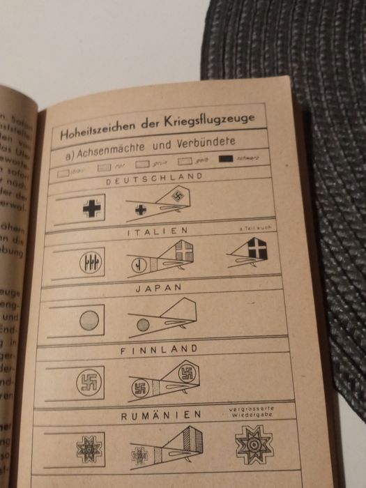 Стара книжка за немски самолети.