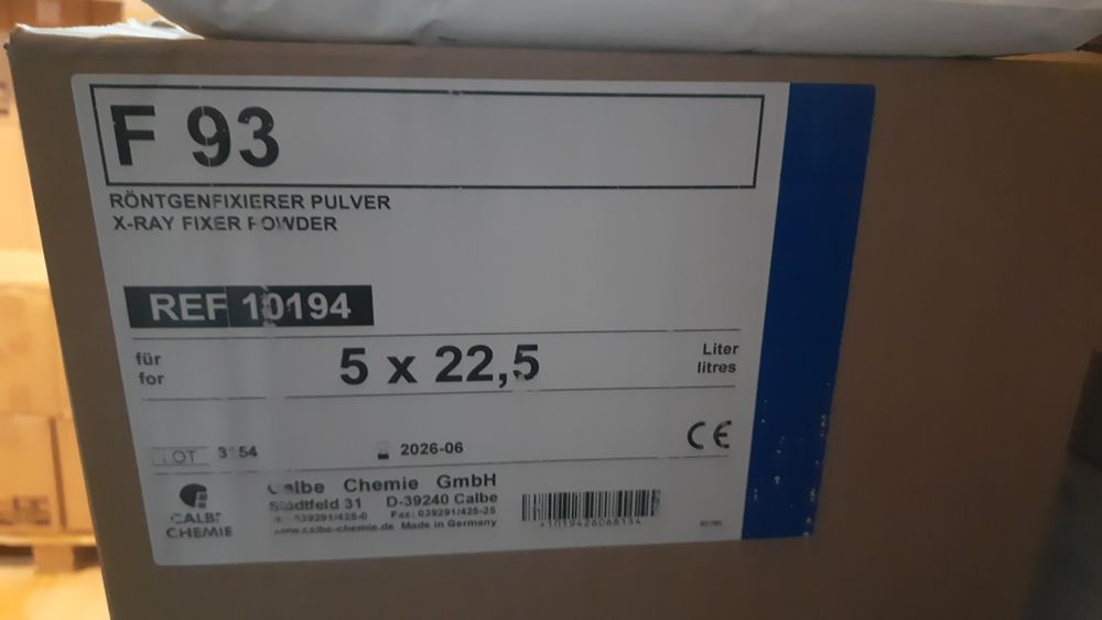 Проявитель и фиксаж сухой и жидкий,  производство Германия