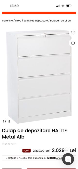 Fiset metalic organizator dulap cabinet service