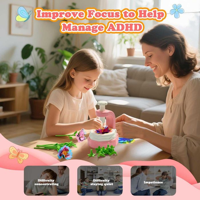 Детски комплект за изработка на цветя, ръчна изработка на цвете