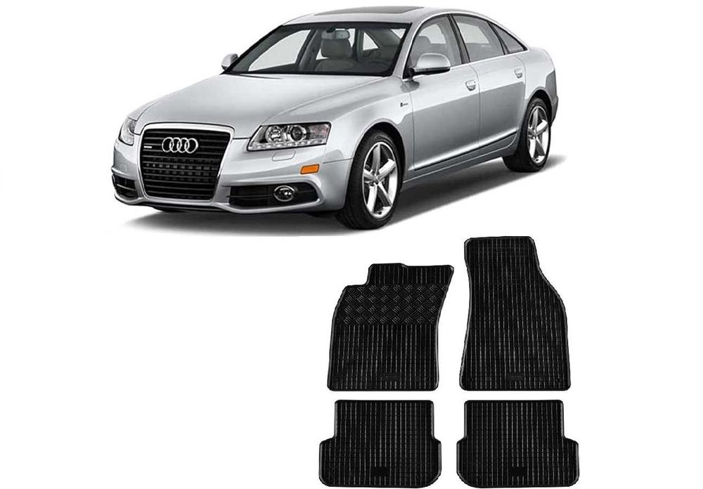 Гумени стелки Rigum съвместими с Audi A6 от 2006 до 2011, 4 части
