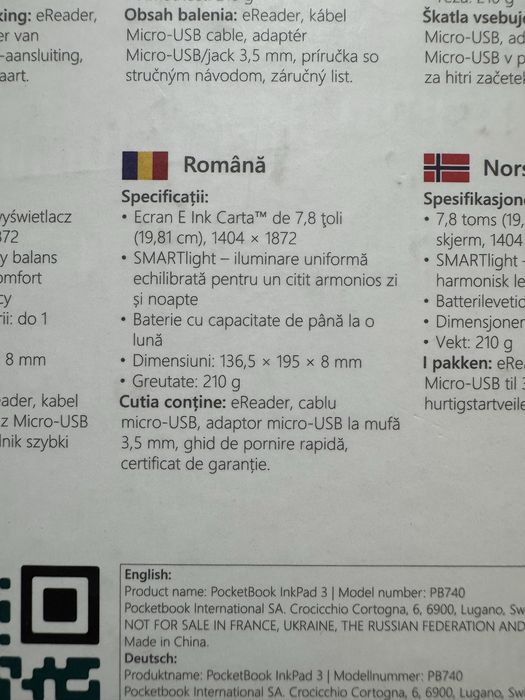 eBook Reader PocketBook InkPad 3