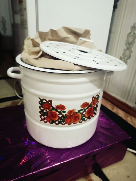 мантышница эмалированная манти каскон сирлик сотилади