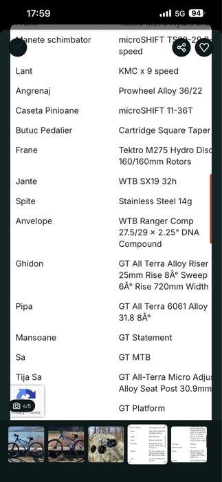 Mtb GT Avalanche marime L