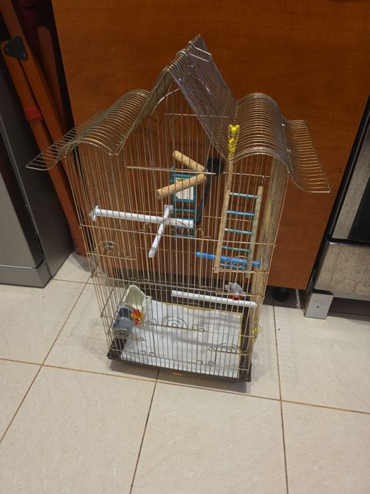 Colivie pentru pasari completă, mare și funcțională