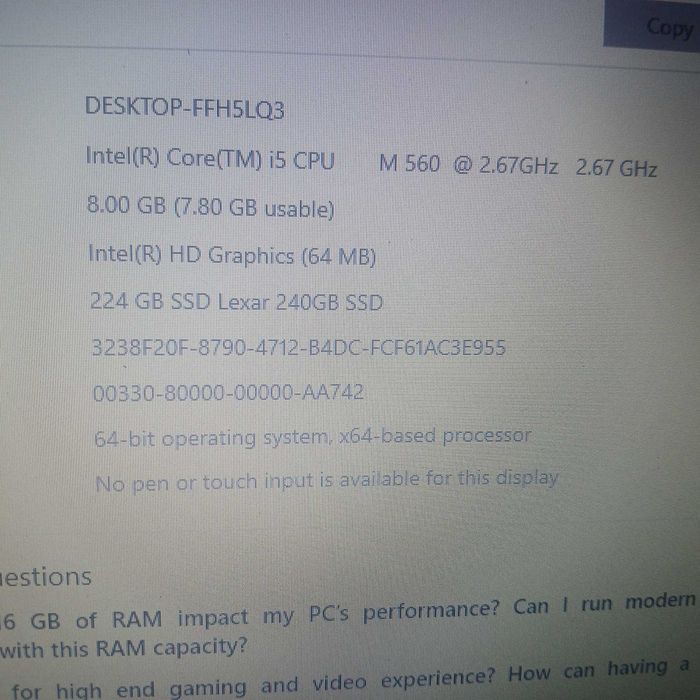 Лаптоп Hp 8440p.