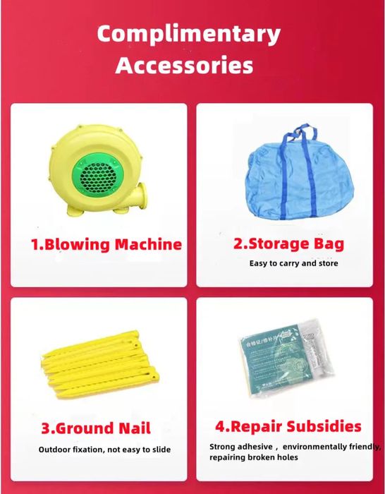 Детская надувная горка, игровой центр, надувной аквапарк