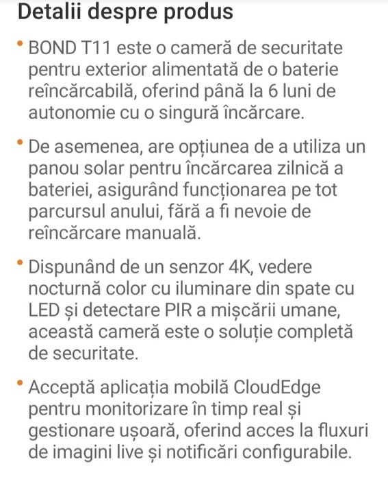 Camera cu acumulator