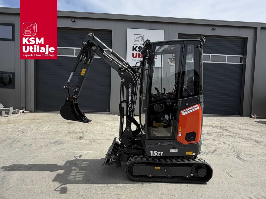 Mini Excavator Eurocomach 15ZT (1.8t) | Coadă Zero, Ecartament Variabil, Hidraulică Bosch Rexroth | Utilaj Nou, Leasing B2B KSM Utilaje
