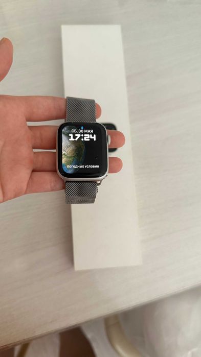 Часы Apple Watch 6 (44 mm, Silver, оригинальный)